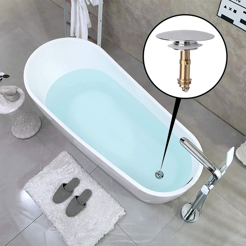 Pop Up Click Clack Plug,66mm Pop-up Stopper, Push Sink Drain