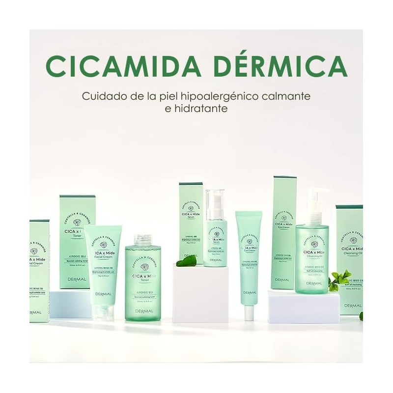 DERMAL - Suero Facial Calmante con Cicamida, Alivia el Enrojecimiento