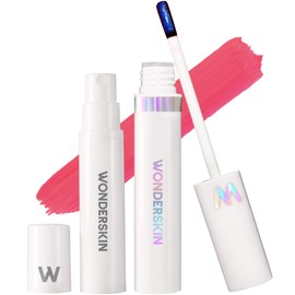 Wonderskin Wonder Blading Peel and Reveal Lip Stain Kit, Long Lasting Lip Tint Transfer Proof, Matte Finish, Waterproof Formula, Includes Lip Stain Mask and Activator (Sweetheart)