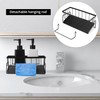 QWORK® Kitchen Sink Organiser with Self-Draining Drain Tray and Removable