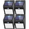 4 Pack Solar Motion Sensor Lights Outdoor, 3 Modes/100LED Security
