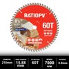 BATIOPV 8-1/4 Inch Circular Saw Blade, 60T – Carbide-Tipped for