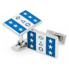 Phi Delta Theta Fraternity Custom-Made Flag Cuff Links NEW!