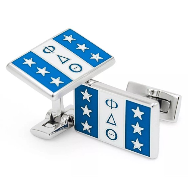 Phi Delta Theta Fraternity Custom-Made Flag Cuff Links NEW!