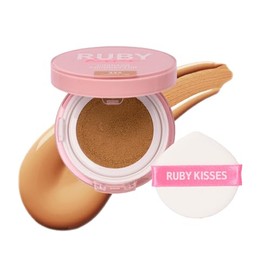 Ruby Kisses Base De Maquillaje En Cojín, Maquillaje Coreano De Cobertura Total, Ligera Y Duradera, Acabado Natural Y Luminoso Que Dura Todo El Día... 