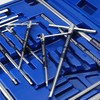 JIOGOWISE 10PCS Metric 3-Way T-type Hex Wrench Set,T-handle Sliding Top