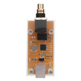 USB Sound Card Decoder PCM2706C USB Coaxial Digital Signal Output Adapter USB Digital Audio Decoder Converter Active Crystal Oscillator Copper Gold Coaxial Socket