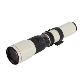 500mm F8-F32 Manual Focus Telephoto Fixed Focus Lens, Aluminum Alloy Manual Focusing Telephoto Fixed Lens,for Olympus OM Mount Camera