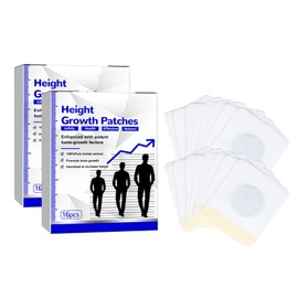 Pack of 32 Height Growth Patches, Height Growth Patches, Growth Enhancer Patches, Easy to Use Thanks to Skin-Friendly Plaster Design, Promote Bone Development for Teenagers