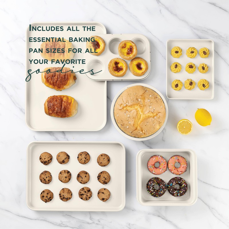 Country Kitchen Nonstick Stackable Bakeware Set - Deluxe Heavy Duty,