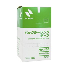 ニチバン バッグシーリング テープ No.430 20巻入 9mm×35m 白 430W