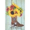 X: Journal: Sunflower Journal Book, Monogram Initial X Blank Lined