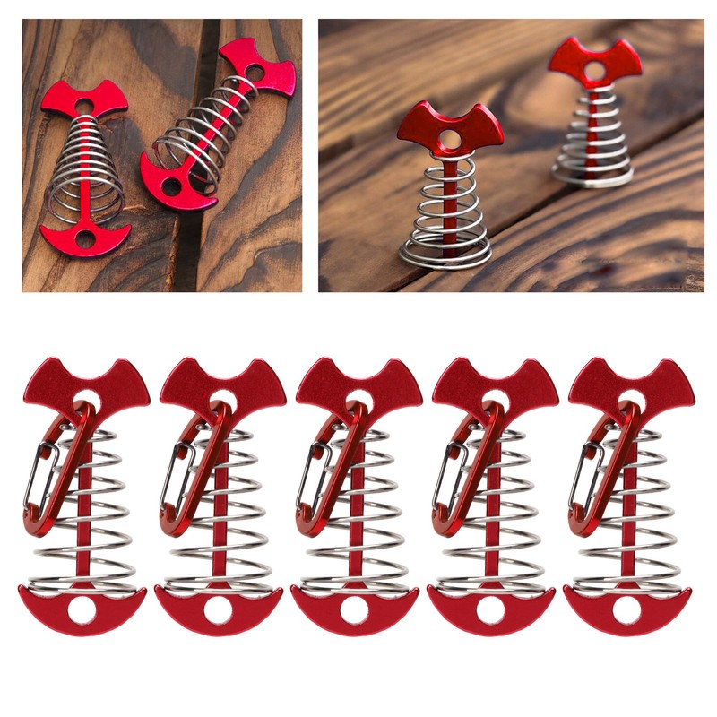 5pcs Fishbone Tent Nails Large Deck Boards Camping Tent Fixing