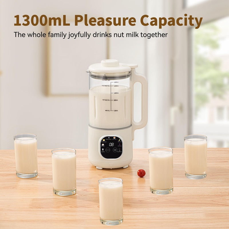 8 in 1 Nut Milk Maker Machine With 20 Blades,40oz