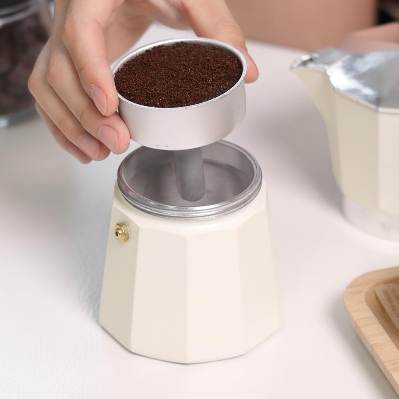 Sivaphe Aluminum Moka Pot 6 Espresso Cups, Percolator Espresso and