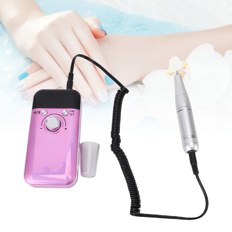 Electric Nail Drill Machine 0‑45000rpm Nail Polisher Rechargeable Nail Remover