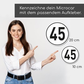 iSecur 45 km/h sticker, size diameter 10 cm, speed sticker, hin722