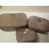 Joy Mangano Tuff Tech Set of 3 Canvas Travel Pouches