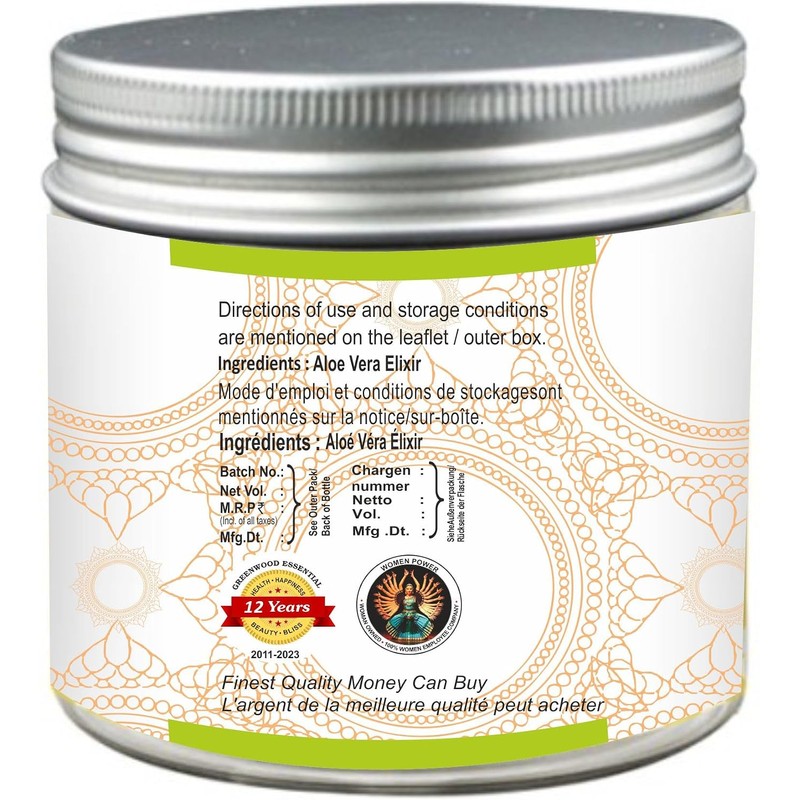 Greenwood Essential Elixir Puro De Aloe Vera (Gel) Reparación Diaria