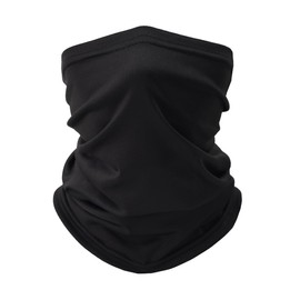 Fishing Neck Gaiter, Sun Protection Face Mask, Cooling Neck Shield Scarf Cycling Balaclava Bandana for Men and Women (Black)