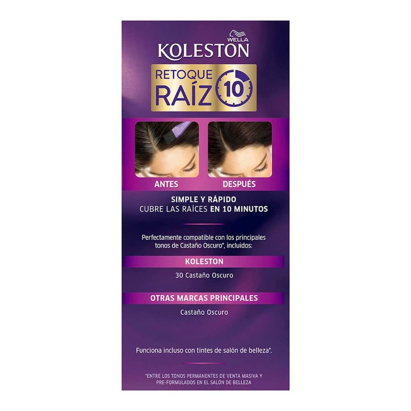 Koleston Tinte Retoque de Raíz Permanente 30 Castaño Oscuro, 70