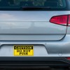 BAVAHA Caution Do Not Push Sticker Large Bumper Sticker Warning