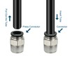 PATIKIL 12mm x 1/2"NPT Male Thread Push to Connect Fittings,