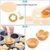 Crovakeu 1 Set Reusable Tart Tamper Kit with Flower Plunger