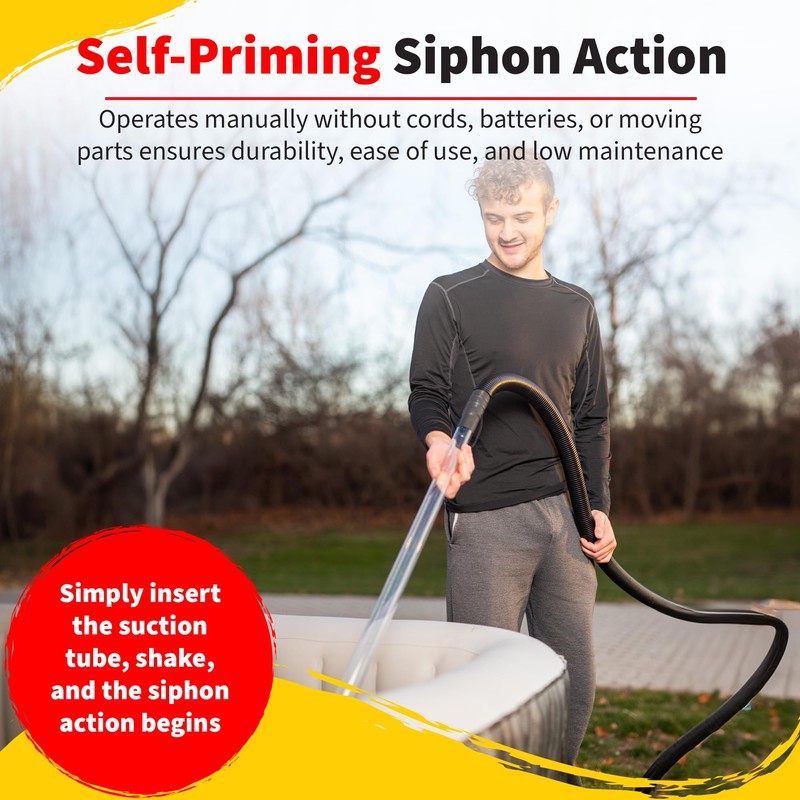 Heatwave Spa Drain and Vacuum with Hose – NP5877 Self-Priming