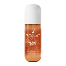 Nautica Coconut Crave, a Fruity Gourmand Hair & Body Mist for Women, Notes of Coconut, Apple and Cedarwood, Long Lasting, 8.0 fl oz