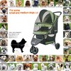 ROODO 3 Wheel Pet Stroller Best Lightweight Foldable Compact Portable