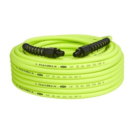Flexzilla Pro Air Hose, 1/4 in. x 100 ft., Heavy Duty, Lightweight, Hybrid, ZillaGreen - HFZP14100YW2