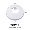 Pack of 10 Plastic Pipe Covers, Heater Pipe Decor Buckle,