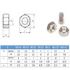 M5 Hex Nuts Marine Grade Style in A4 Stainless Steel