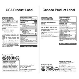 Food to Live Organic Pink Flamingo Rice, 20 Pounds – Italian Aromatic Rice, Ideal for Salads, Bowls, Pilaf and Sides, Non-GMO, Vegan, Kosher, Bulk