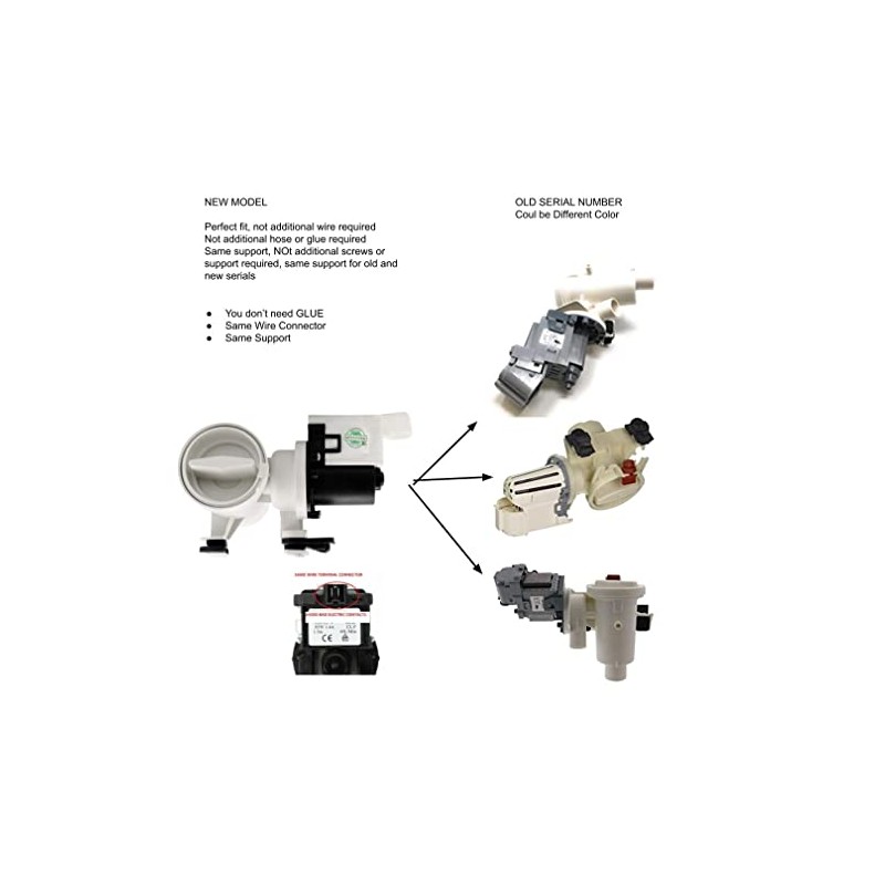 Kenmore Elite He 3t 4t 5t Washer water Pump 8182819-M