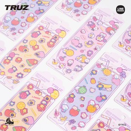 Solomon Shoji TRUZ minini Decor Sticker Ver.2 DECO STICKER Sticker Decoration Decoration Sticker Smartphone Decor Diary Decor Cute Present Character (orange)