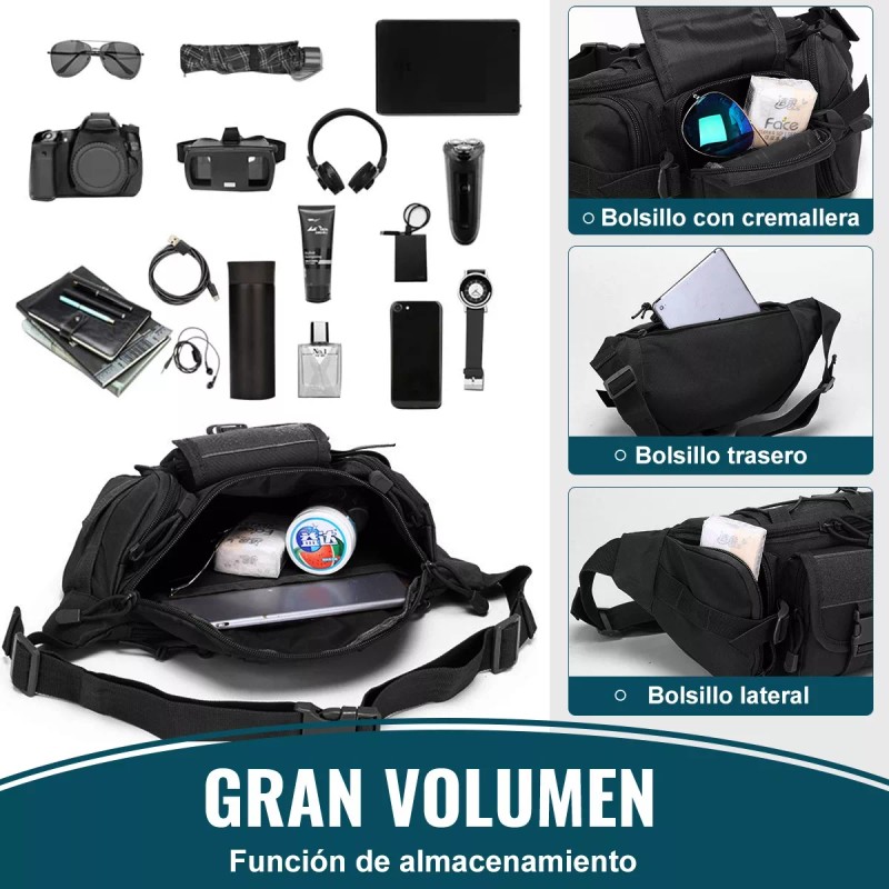 Deykay Cangurera Tactica Militar Impermeable Riñonera Deportiva