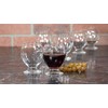 Red Co. Clear Wine Drinking Glass Goblet with Short Stem,