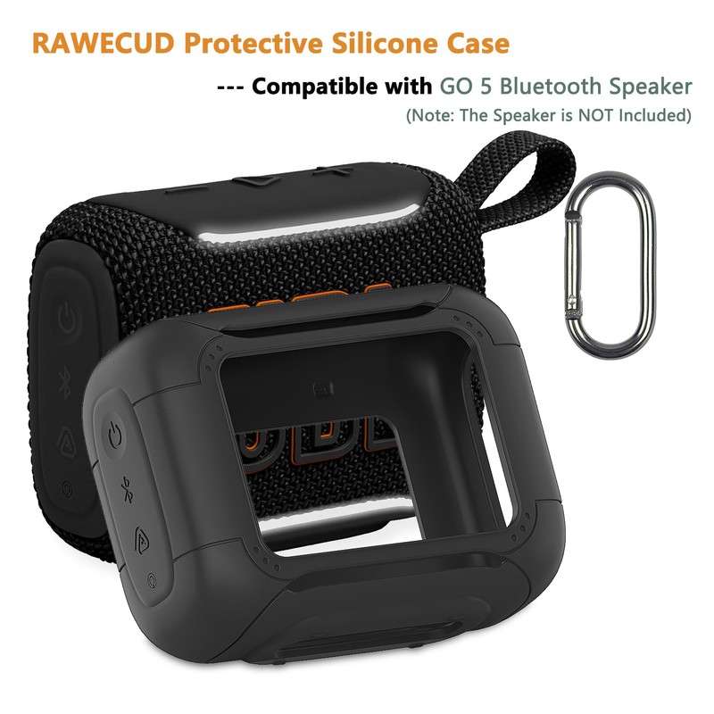 RAWECUD Silicone Cover Case for JBL Go 5 Portable Bluetooth