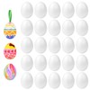 VEYLIN 25 Pieces White Foam Eggs Polystyrene Balls for Easter