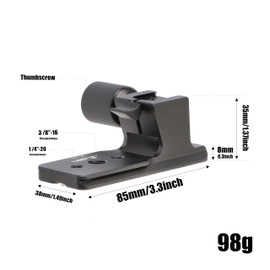 Hersmay Lens Base Quick Change Tripod Plate for Sony FE 70-200 mm F2.8 GM OSS II Lens, FE 100-400 mm F4.5-5.6 GM OSS, E PZ 18-110 mm f/4 G OSS