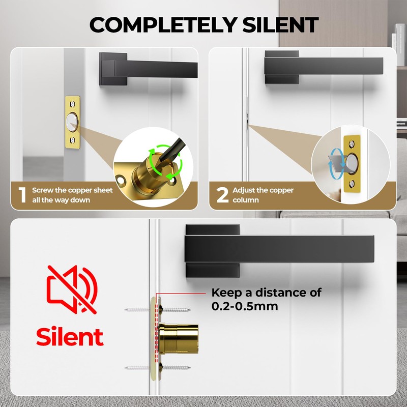 Tonitrui Silent Door Ball Catch, Adjustable Strong Magnet Door Catch,Using