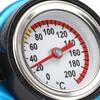 Aluminum Alloy Radiator Cap Temperature Gauge Leakproof Universal Car (Little