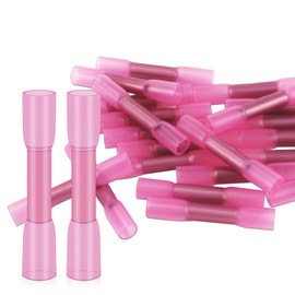 20 x Butt Connectors 22-16AWG Crimp Connector with Heat Shrink Tube, Cable Connector, Waterproof Butt Connector for Car, Boat, Marine
