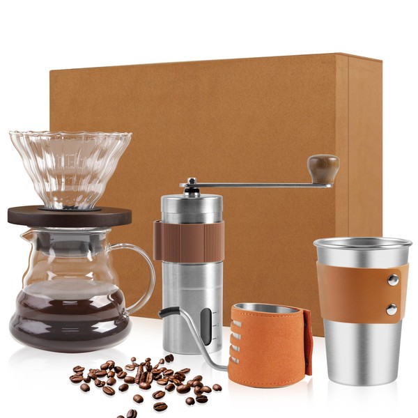 LHS Pour Over Coffee Maker Set - 4 Piece Kit