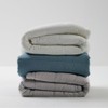 jaju [JAJU] Cotton Washed Pigment Quilted Blanket_SS_Teal Blue