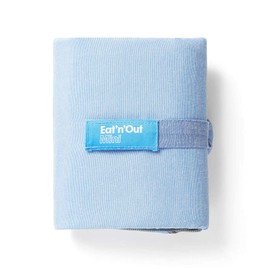 Roll'eat - Eat'n'Out Mini Nature | Reusable Ecological Tablecloth Convertible, Thermal Bag BPA Free with Zipper, Blue