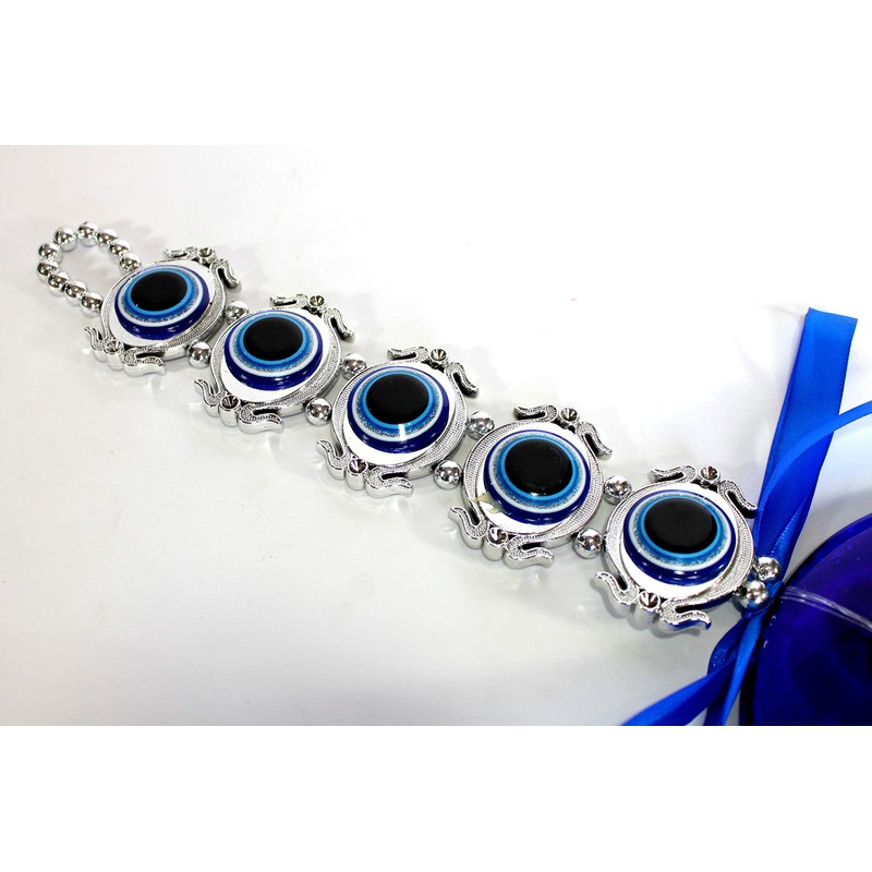 ESPLANADE Glass Evil Eye Car Door Hanging for Good Luck