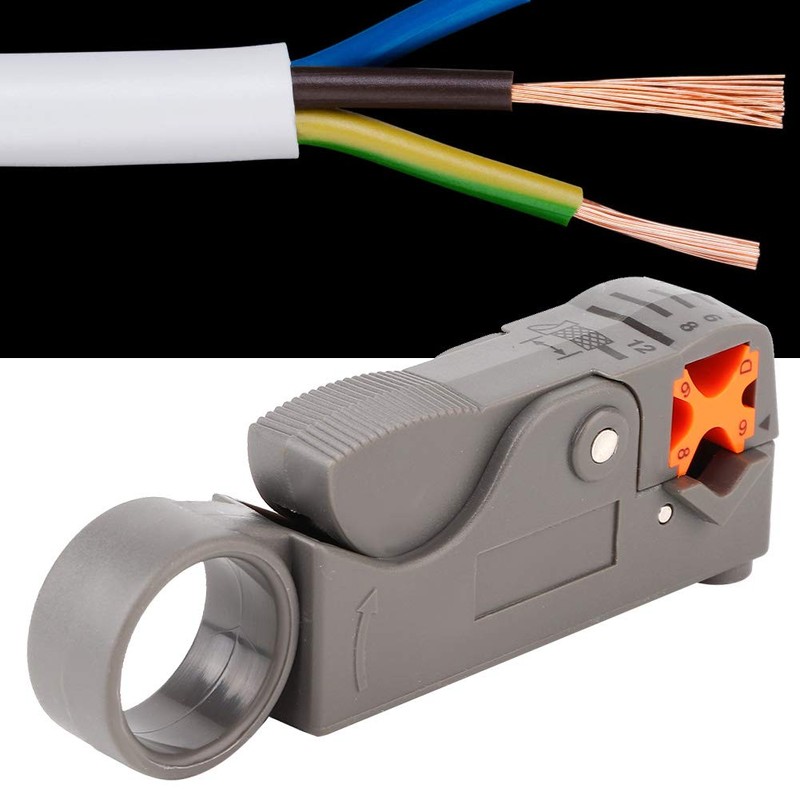 Heayzoki Cable Stripper Coaxial Wire Coax Stripping Tool,Mini Wire Stripper